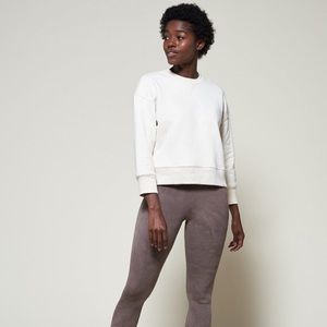 womn | loren cropped sweatshirt organic natural oatmeal xs